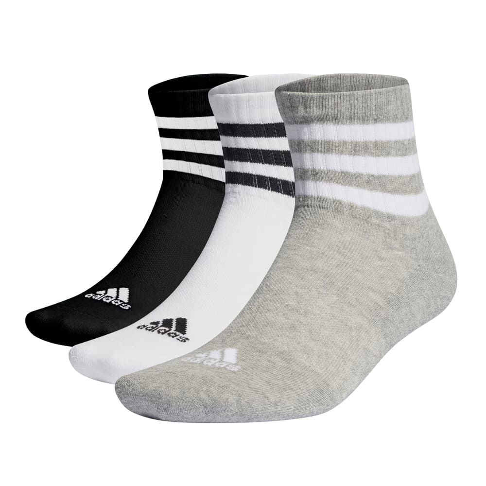 Calcetas Adidas Unisex 3S Crew Sportwear Mid 3 pack Multicolor