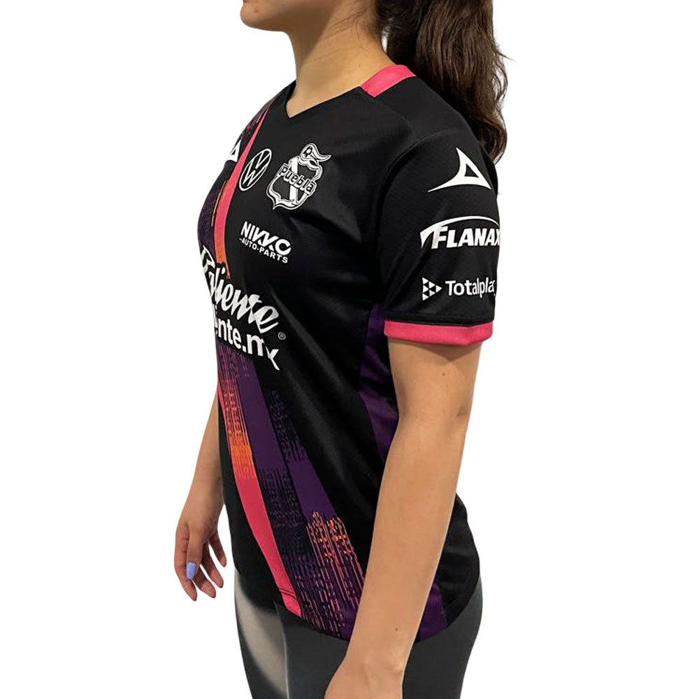 Jersey Pirma Mujer Visita Puebla 25-26 Negro-Blanco