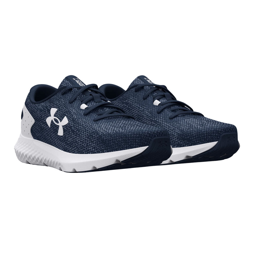 Tenis  Under Armour para Hombre Charged Rogue 3 Knit Azul