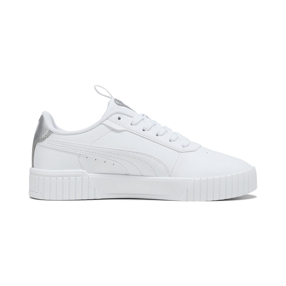 Calzado Puma para Mujer Carina 2.0 Pop Up Metallics Blanco-Plata