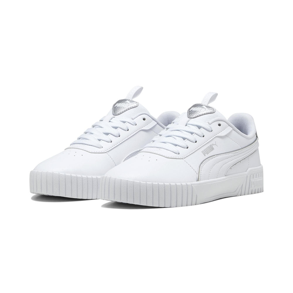 Calzado Puma para Mujer Carina 2.0 Pop Up Metallics Blanco-Plata