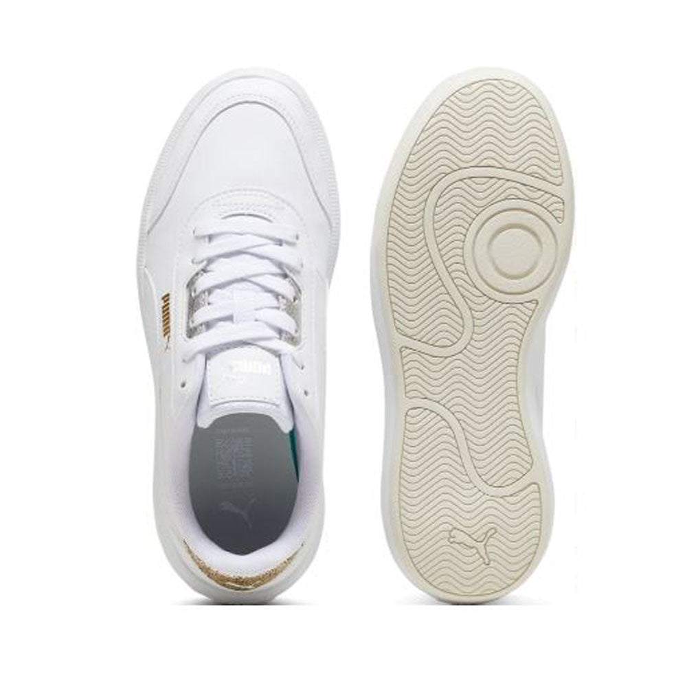 Tenis Puma para Mujer Tori Metallic Shine Blanco-Dorado-Plateado