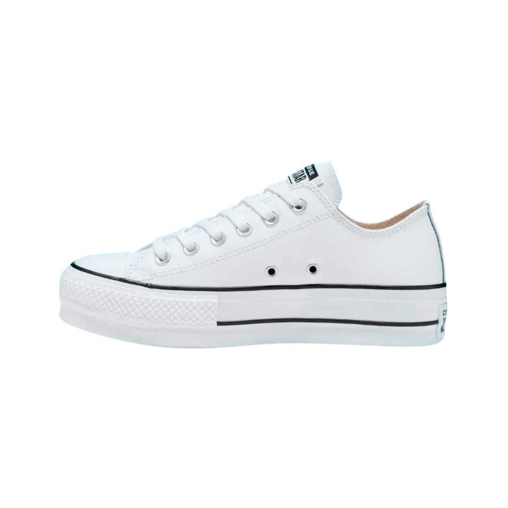 Tenis Converse para Mujer Plataforma Lift Choclo de Piel Blanco