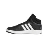 Calzado Adidas Hombre Hoops 3.0 Mid Gw3020 Negro Blanco