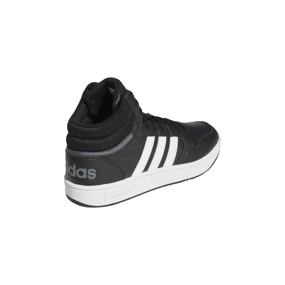 Calzado Adidas Hombre Hoops 3.0 Mid Gw3020 Negro Blanco