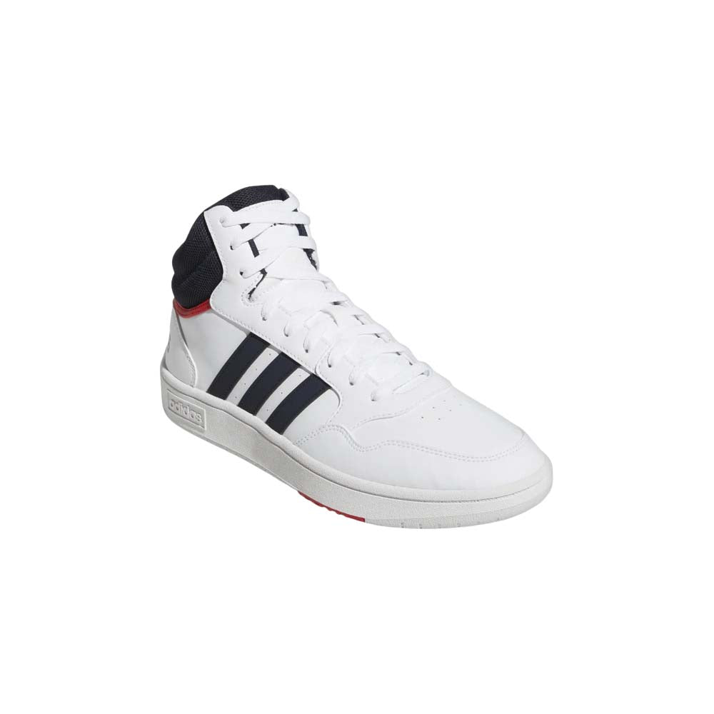 Calzado Adidas Hombre Hoops 3 Mid Blanco