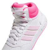 Calzado Adidas Niño Hoops Mid 3.0 K If2722 Blanco Rosa