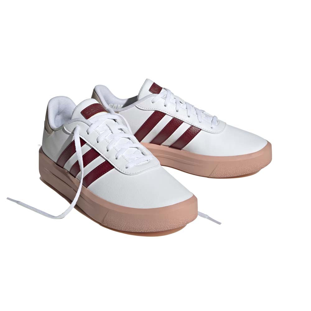 Tenis adidas blanco con clearance rojo