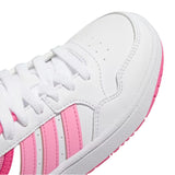 Tenis Adidas Niño Hoops 3.0 K Blanco Rosa