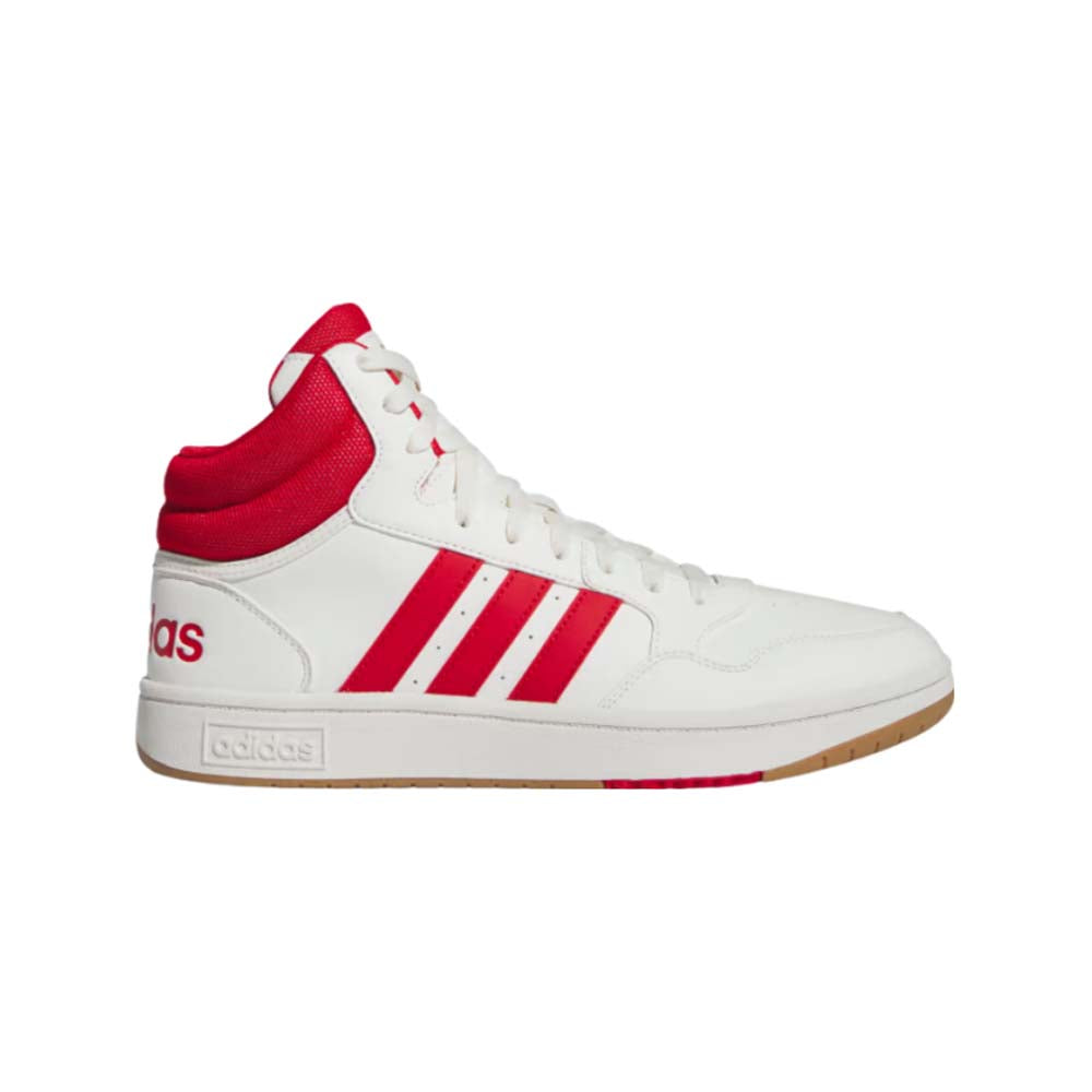 Calzado Adidas Hombre Hoops 3.0 Mid Ig5569 Blanco Rojo SPORT MASTERS