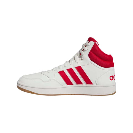 Calzado Adidas Hombre Hoops 3.0 Mid Ig5569 Blanco Rojo