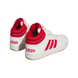 Calzado Adidas Hombre Hoops 3.0 Mid Ig5569 Blanco Rojo