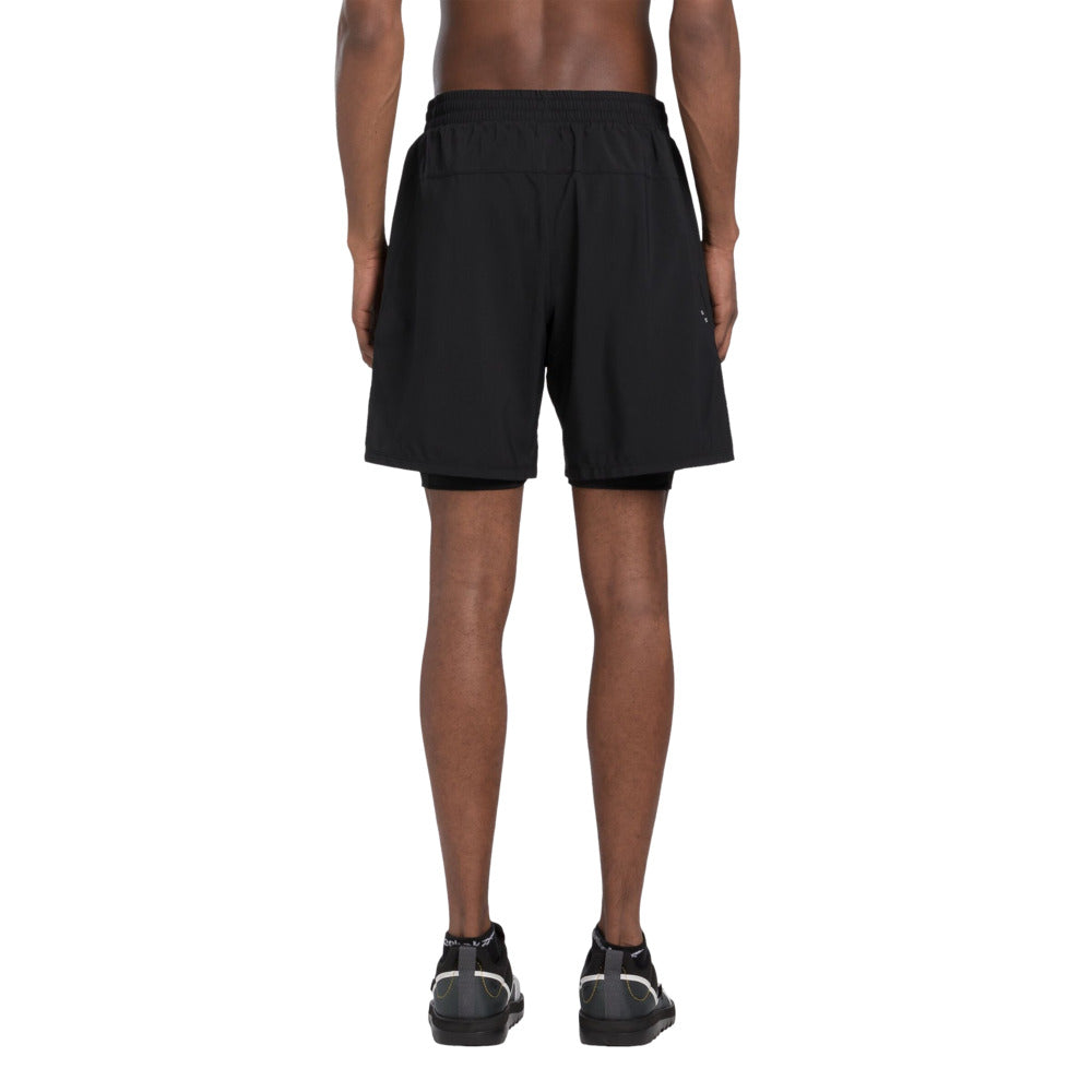 Short 2 en 1 Reebok para Hombre Running 2-1 Short Negro