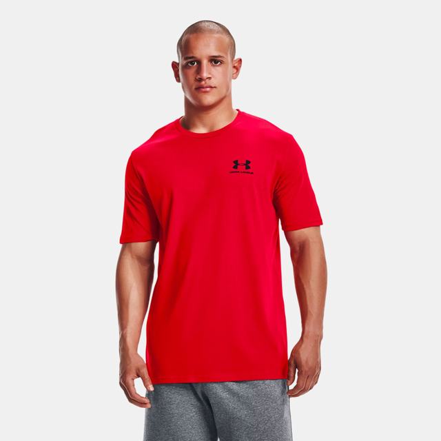 Playera Manga Corta Under Armour para Hombre Sportstyle LC-SS Roja