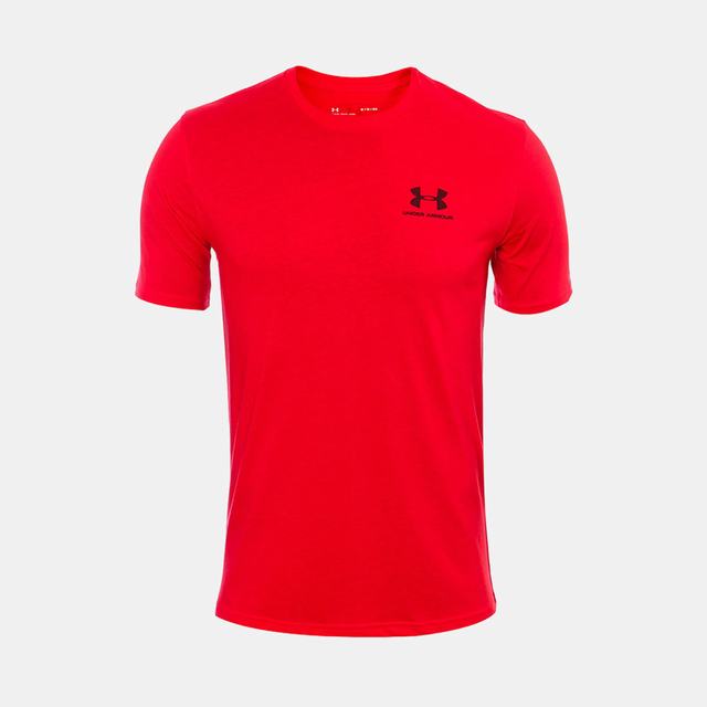 Playera Manga Corta Under Armour para Hombre Sportstyle LC-SS Roja