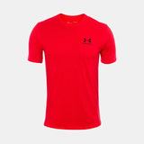 Playera Manga Corta Under Armour para Hombre Sportstyle LC-SS Roja