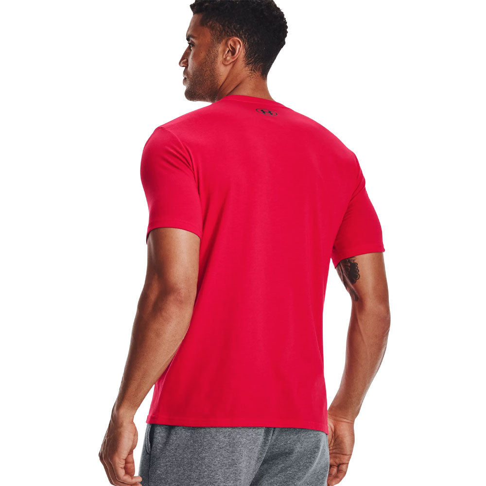   Essentials - Paquete de 2 camisetas de manga corta de  corte suelto con cuello en V para hombre, Rojo, S : Ropa, Zapatos y Joyería
