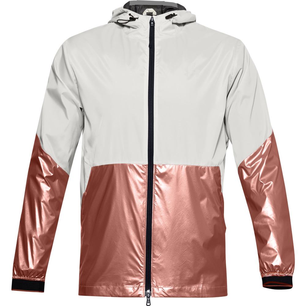 Rompevientos Under Armour Hombre Recover Legacy Blanco Cafe