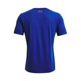 Playera Manga Corta Under Armour para Hombre Project Rock Brahma Bull SS Azul