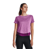 Playera Mangar Corta Under Armour para Mujer Tech Vent SS Morada