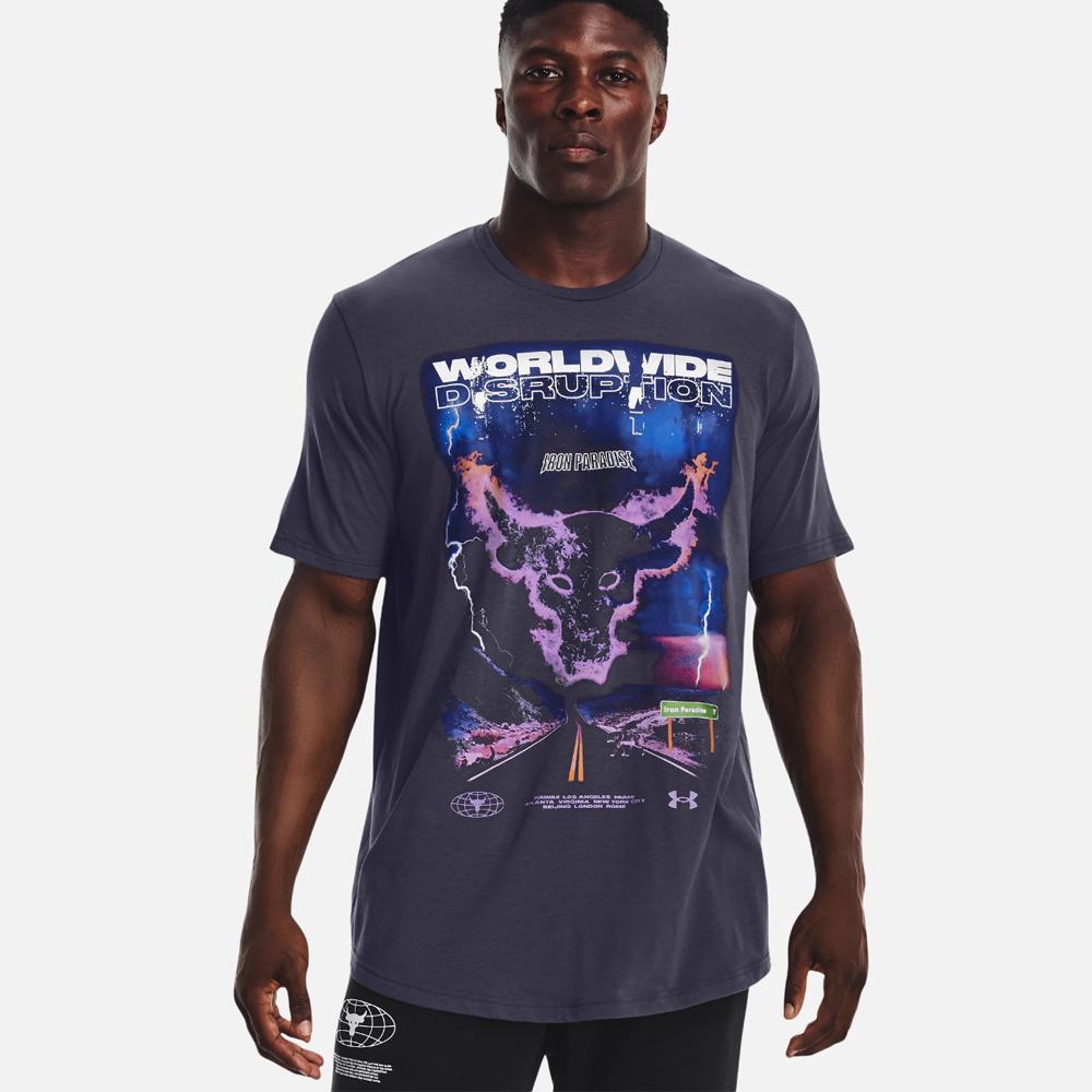 Playera Manga Corta Under Armour para Hombre UA Project Rock WW Disruption