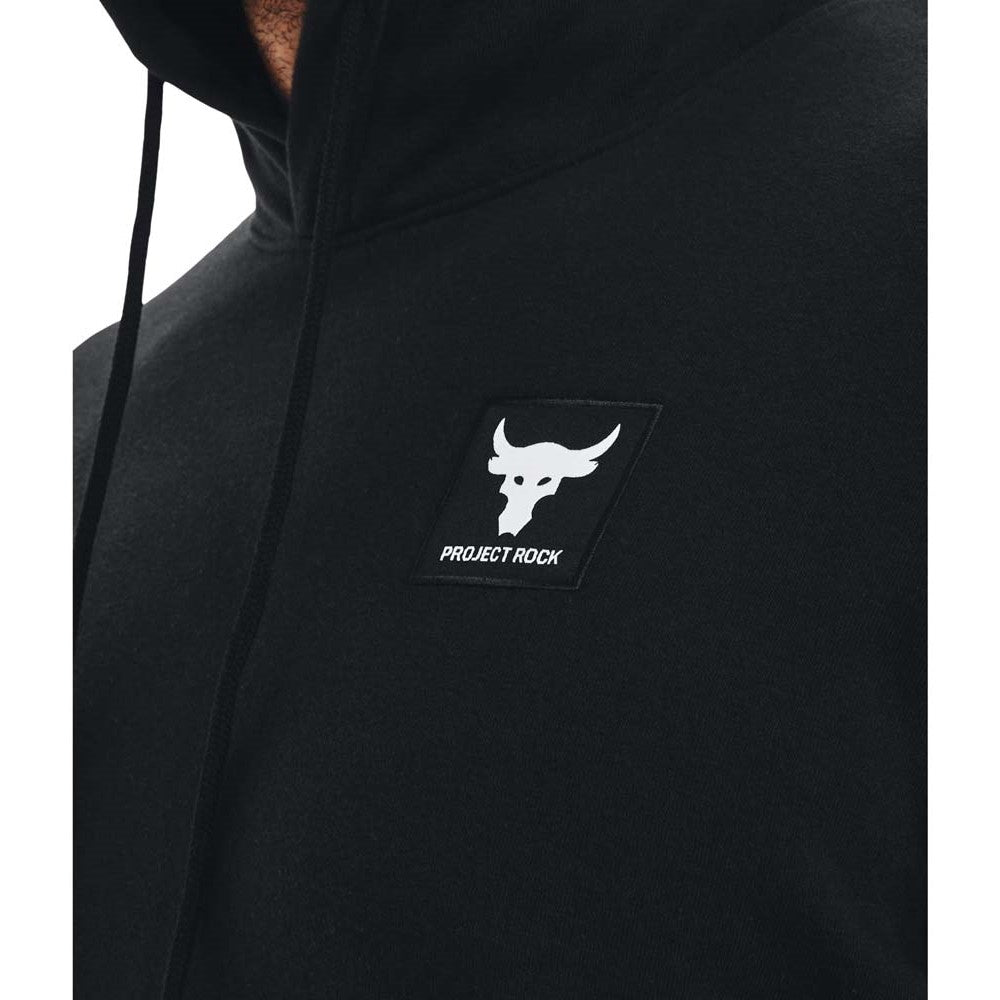 Sudadera Under Armour para Hombre Project Rock Terry Hoodie Negro