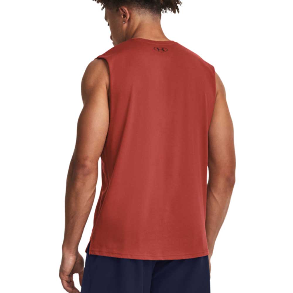 Playera sin Mangas para Hombre Project Rock SMS SL Tank Rojo