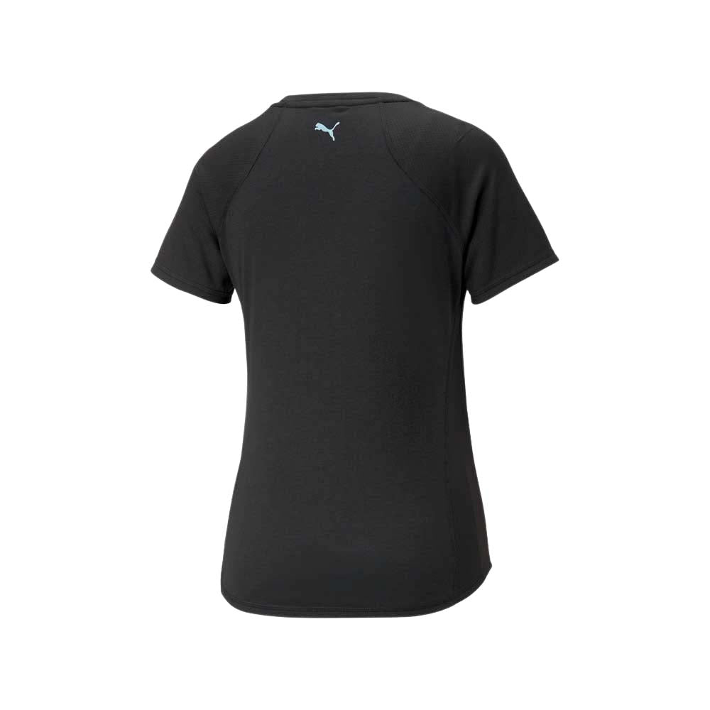 Playera Manga Corta Puma Para Mujer Fit Logo Tee Negro