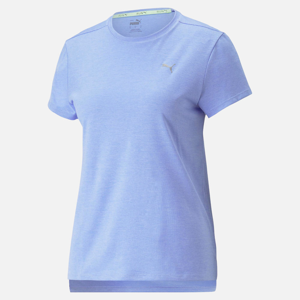 Playera Manga Corta Puma para Mujer Run Favorite Heather SS Tee