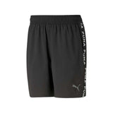 Short Largo Puma para Hombre Fit 7in Taped Woven Short Negro