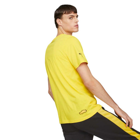 Playera Manga Corta Puma para Hombre Porsche Logo Tee Amarillo