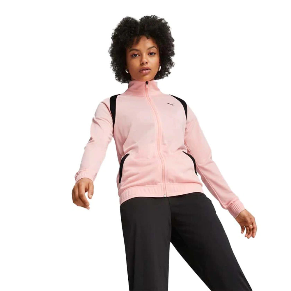 Conjunto Puma para Mujer Classic Tricot Suit OP Negro/Rosa – SPORT