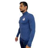 Playera Pirma Hombre Medio Cierre Club Puebla 23-24 Azul