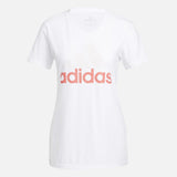 Playera Adidas Mujeres W Basic Bos Tee Blanco