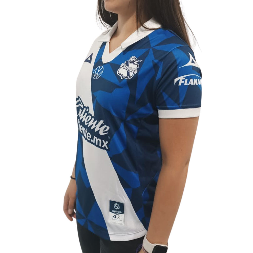 Jersey Pirma Mujer Visita Club Puebla 23-24 Azul