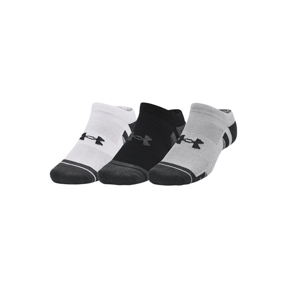 Calcetas Under Armour Unisex UA Performance Tech 3 pack Negro-Gris